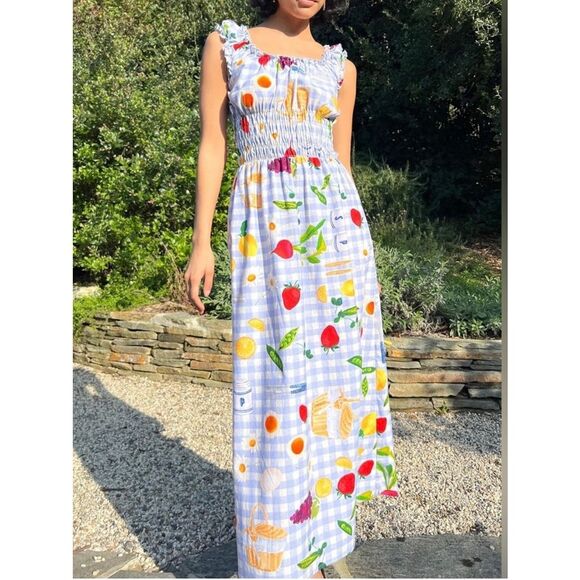 Lisa Says Gah Dresses & Skirts - Lisa Says Gah Annie Alfresco Picnic Print Dress Size M